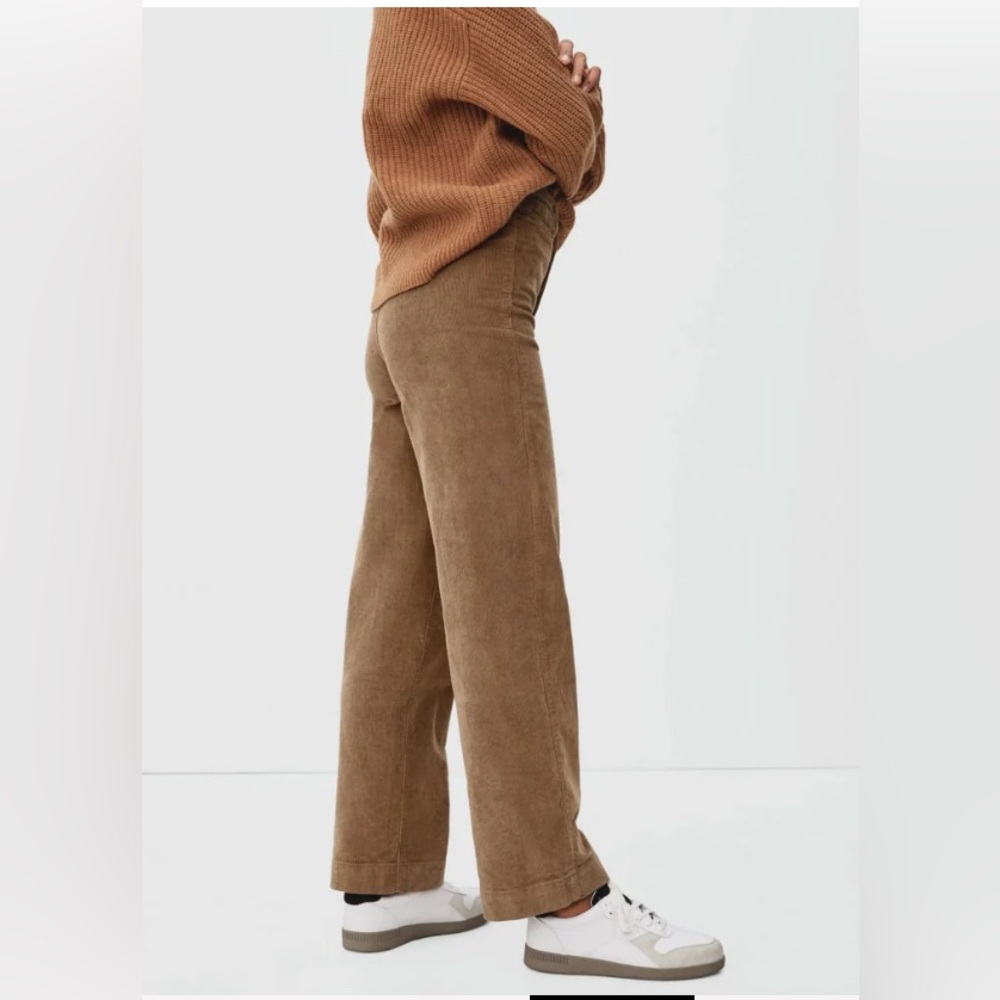 Everlane Women’s The Corduroy Wide Leg Brown Pants Size 12 - Picture 2 of 14